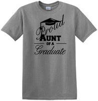 
              Graduation - PROUD AUNT of a Graduate - shirt - short sleeved T-shirt
            