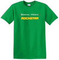 
              Social Media Rockstar - Funny shirt - short sleeved T-shirt TSM11
            