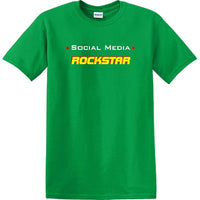 Social Media Rockstar - Funny shirt - short sleeved T-shirt TSM11