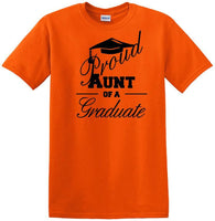
              Graduation - PROUD AUNT of a Graduate - shirt - short sleeved T-shirt
            