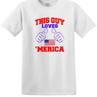 THIS GUY LOVES AMERICA shirt  TLAS1