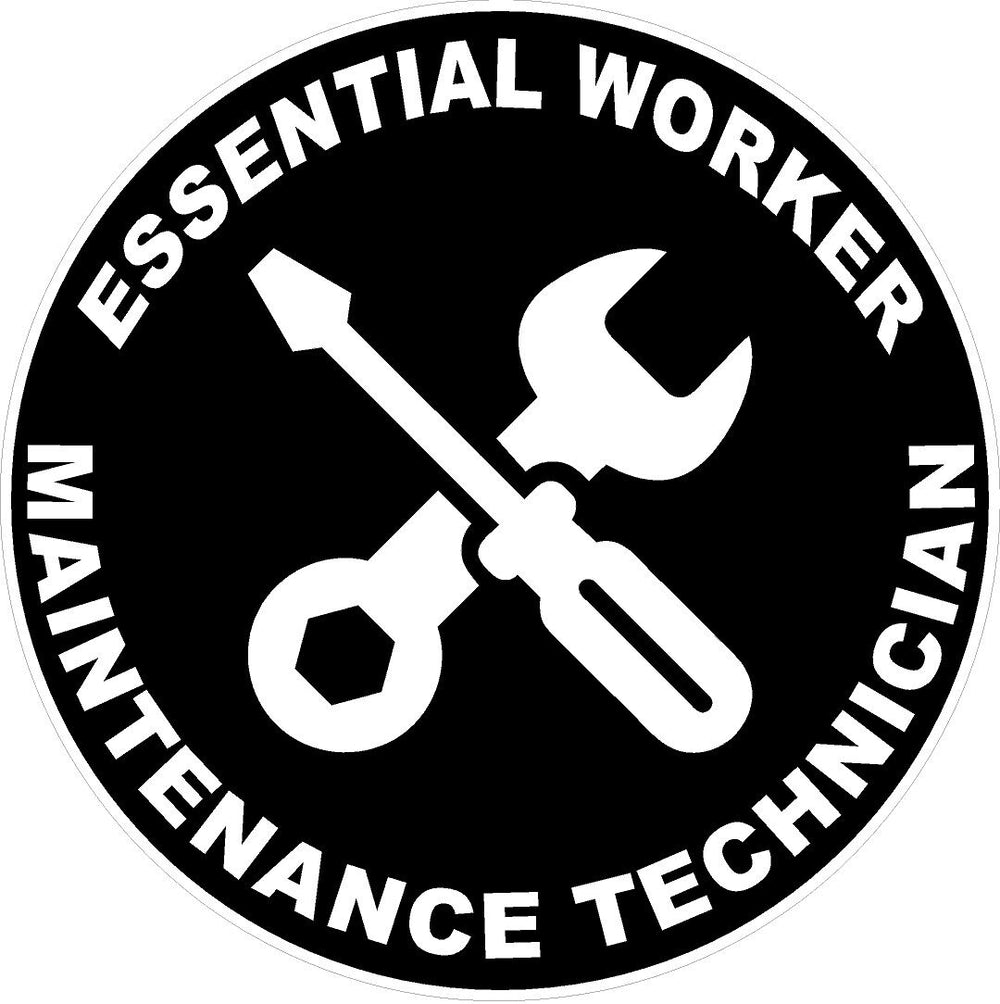 Essential Worker Maintenance Technician Decal