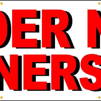 72" UNDER NEW OWNERSHIP BANNER SIGN brand signs management owner business