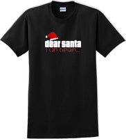 
              Dear Santa I can explain - Christmas Day T-Shirt -12 color choices
            
