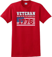 
              VETERAN PAYING THE BILL SINCE 1776 Veterans day Soldier USA Support T-Shirt
            