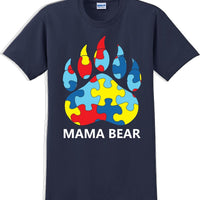 Autism Awareness Mama Bear T-Shirt - JC
