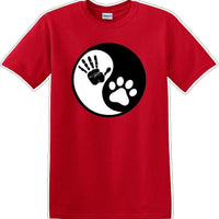 Yin Yang Work Dog - Dog- Novelty T-shirt