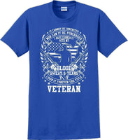 
              Blood Sweat and Tears, Veterans day Soldier USA Support T-Shirt
            