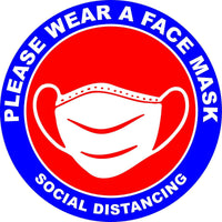 
              Please wear a face mask window Decal sticker social distancing Choose your size
            