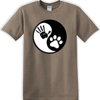 Yin Yang Work Dog - Dog- Novelty T-shirt