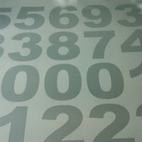 WHITE REFLECTIVE Street Address Mailbox House Number vinyl decal sticker