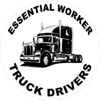 Essential Worker Truck Drivers Decal