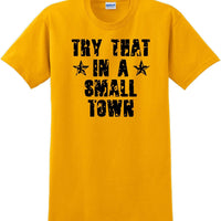 Try That in a Small Town T-Shirt Distressed  Country Music Gift