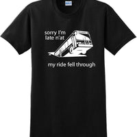 Pittsburgh Bus in Sinkhole, dahntahn n'at funny T-Shirt