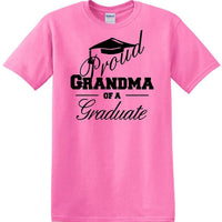 Graduation PROUD GRANDMA \ PARENT of a Graduate - shirt - short sleeved t-shirt