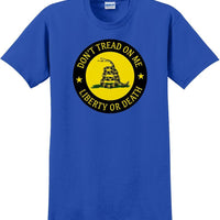 Don't Tread On Me SHIRT LIBERTY OR DEATH Gadsden Flag 2nd Guns SM-5XL-DTOMS1