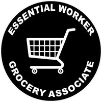 Essential Worker Grocery Associate Decal
