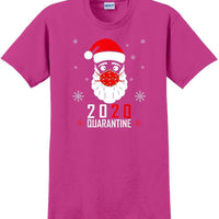 2020 Christmas Merry Quarantine Funny Gift Santa Face Mask 7 - Funny T-Shirt