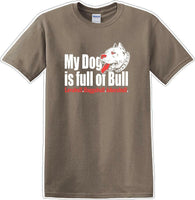 
              DOG full of bull  adorabull - Dog- Novelty T-shirt
            