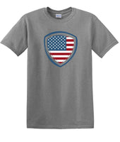 
              Memorial Day shirt flag shield We Will Always Remember 13 color choices -mds5
            