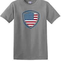 Memorial Day shirt flag shield We Will Always Remember 13 color choices -mds5