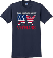 
              THANK YOU FOR YOUR SERVICE, Veterans day Soldier USA Support T-Shirt
            