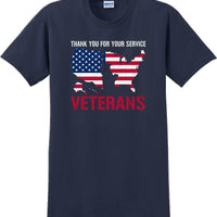 THANK YOU FOR YOUR SERVICE, Veterans day Soldier USA Support T-Shirt
