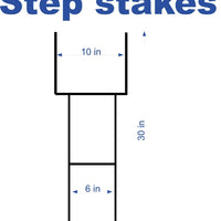 (25 Pack) Yard Sign H-Stakes 10" x 30" for Lawn Signs Heavy duty