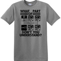 Gear Shift Language - Funny shirt - short sleeved T-shirt