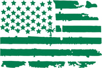 
              Dodge RAM Back Window Distressed American Flag Decal 2009-2018
            