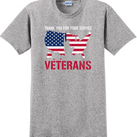 THANK YOU FOR YOUR SERVICE, Veterans day Soldier USA Support T-Shirt