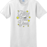 Bling in the New Year with stars T-Shirt - New Years Shirt - 12 color choices