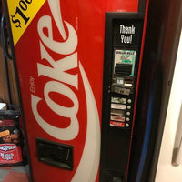 SODA VENDING MACHINE (2) LARGE YELLOW .50 PRICE DECALS / Ship for Free