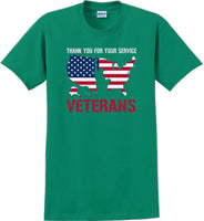 
              THANK YOU FOR YOUR SERVICE, Veterans day Soldier USA Support T-Shirt
            