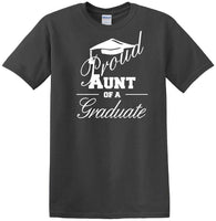
              Graduation - PROUD AUNT of a Graduate - shirt - short sleeved T-shirt
            