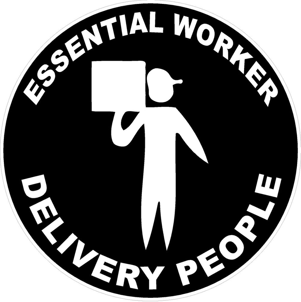 Essential Worker Delivery People Decal