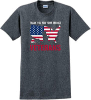 
              THANK YOU FOR YOUR SERVICE, Veterans day Soldier USA Support T-Shirt
            