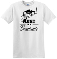 
              Graduation - PROUD AUNT of a Graduate - shirt - short sleeved T-shirt
            