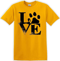 
              Love dog paw print - Dog- Novelty T-shirt
            