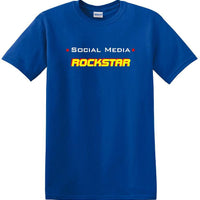 Social Media Rockstar - Funny shirt - short sleeved T-shirt TSM11