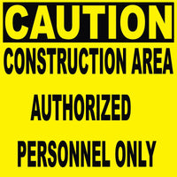 
              Coroplast Construction Signs - 48" x 48" - Qty 2 - Caution Construction Area
            