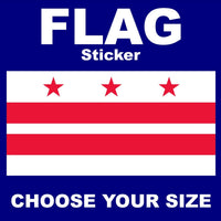 Flag of Washington, D.C.  FLAG, STICKER, DECAL, 5YR VINYL,  FLAG