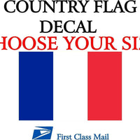 FRENCH COUNTRY FLAG, STICKER, DECAL, 5YR VINYL, STATE FLAG