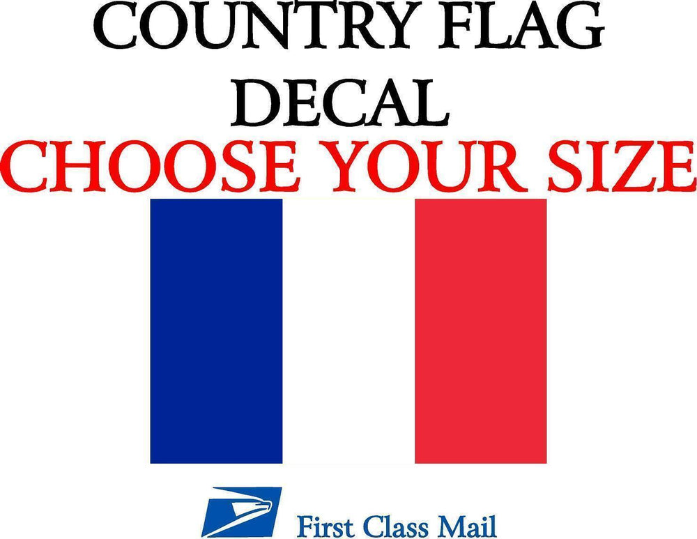 FRENCH COUNTRY FLAG, STICKER, DECAL, 5YR VINYL, STATE FLAG