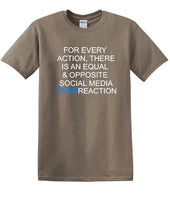 
              Social Media Equal & Opposite Overreaction - Fun shirt - T-shirt TSM06
            