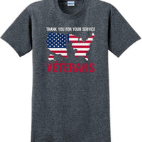 THANK YOU FOR YOUR SERVICE, Veterans day Soldier USA Support T-Shirt