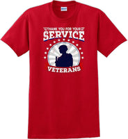 
              THANK YOU FOR YOUR SERVICE VETERANS , Veterans day Soldier USA Support T-Shirt
            
