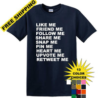 Social Media - So Many Ways to Share! - Fun shirt - T-shirt TSM04