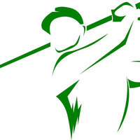 Golf Player Decal Sticker Multi Color Options Champion window car truck irons