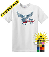 
              Memorial Day shirt eagle shield We Will Always Remember 13 color choices -mds7
            